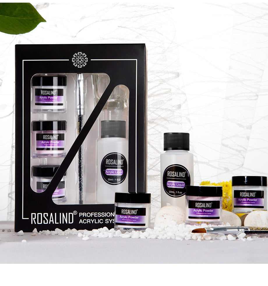 Professional Acrylic Nail Kit with Liquid & Manicure Tools