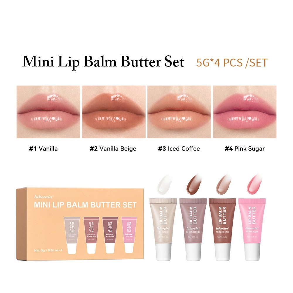 Mini Summer Butter Lip Balm Moisturizing Gloss Set