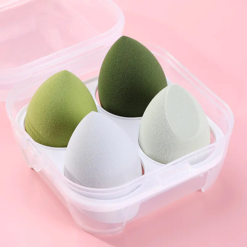 4-Piece Bevel Cut Makeup Sponge Set