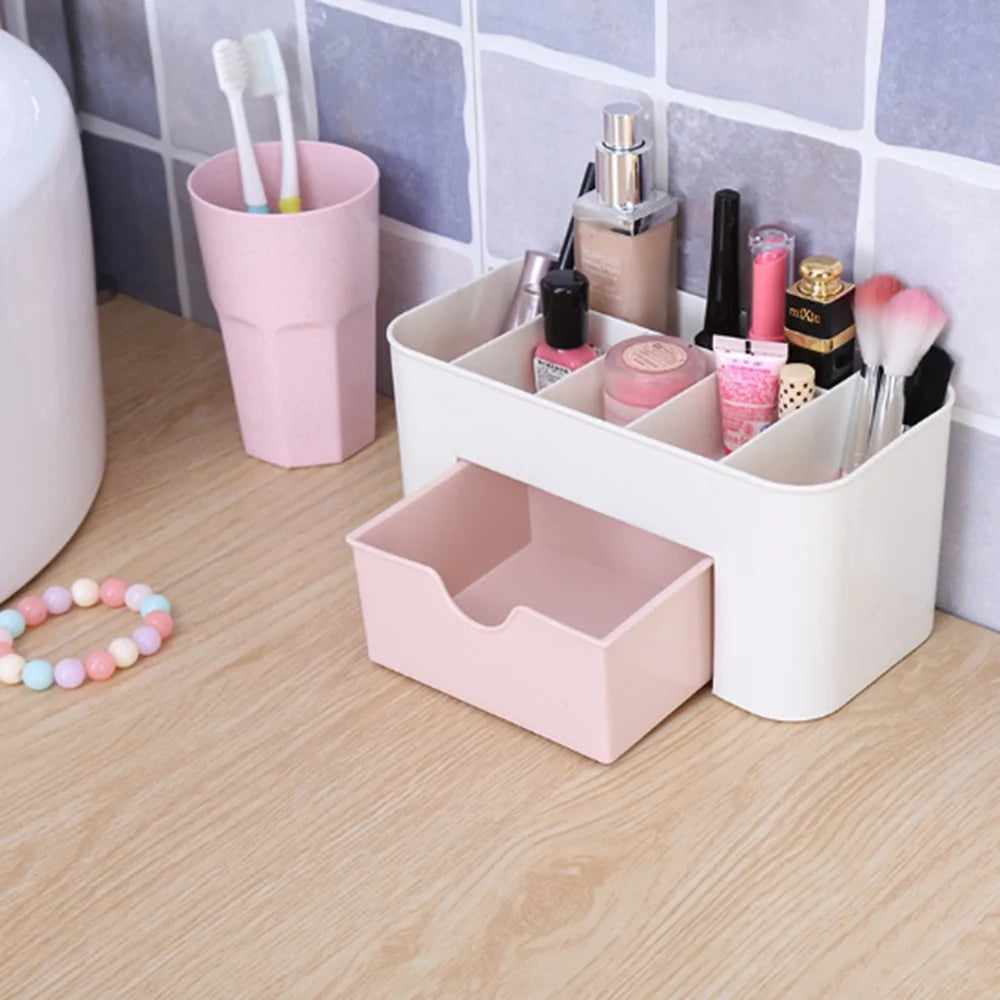Plastic Makeup & Cosmetics Organizer with Drawer
