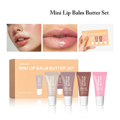 Mini Summer Butter Lip Balm Moisturizing Gloss Set
