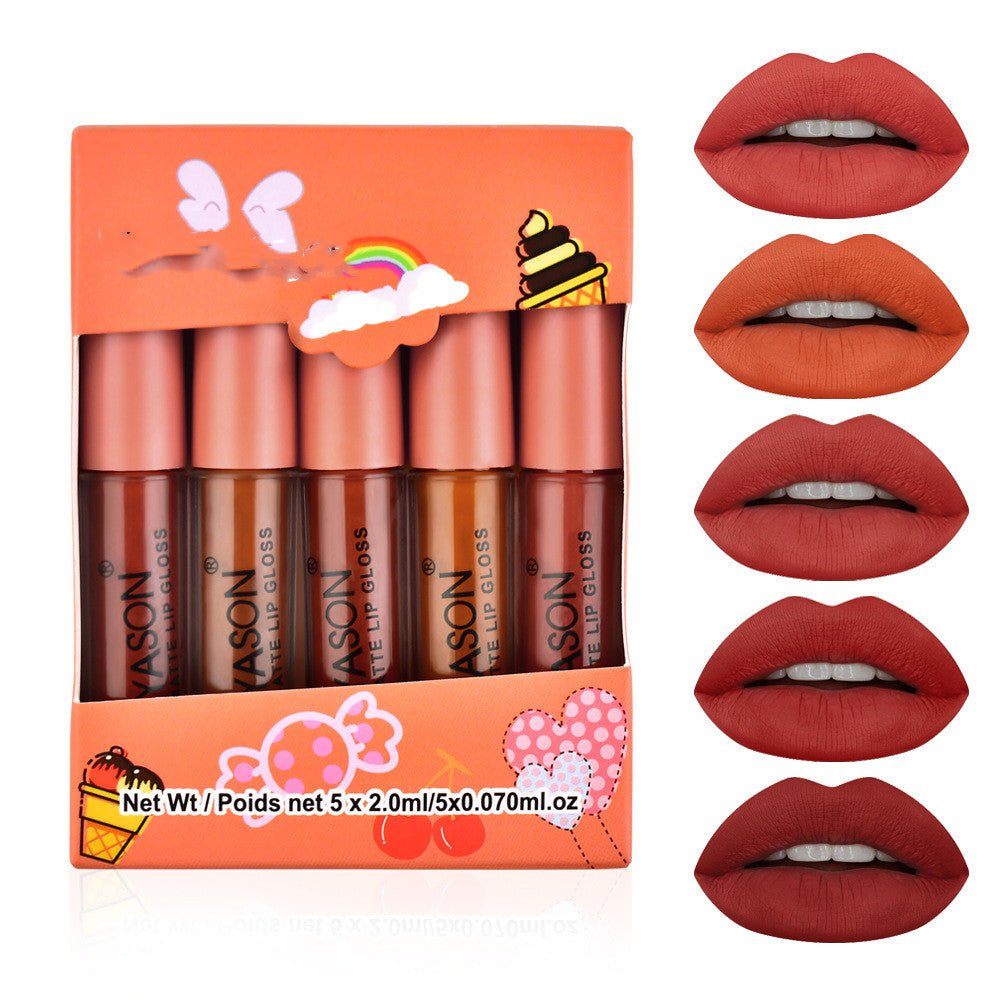 Mini Box Lip Gloss Lipstick Moisturizing Shine Lip Makeup