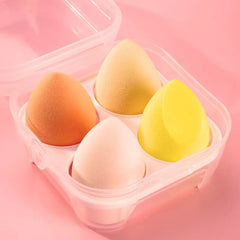 4-Piece Bevel Cut Makeup Sponge Set